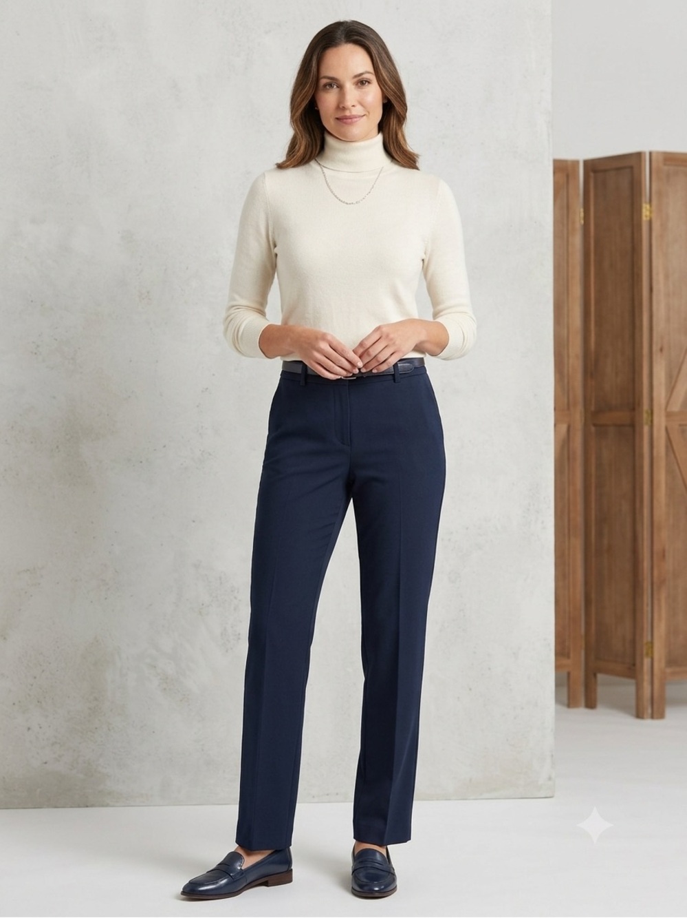 HILARY RADLEY Black Women’s Dress Pants - Tailored Cuffed Design SIZE 10